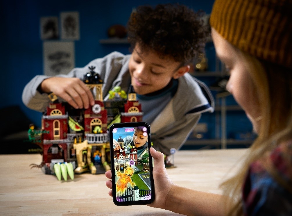 The Hidden Side LEGO line combines AR and with physical blocks creating a new experience for users. Source: LEGO