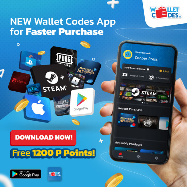 Game Voucher & Gift Card TopUps with Wallet Codes App!