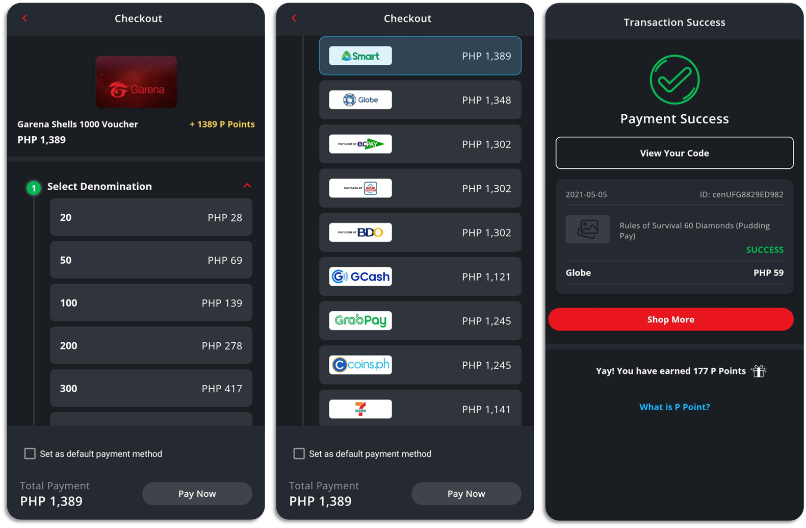 Wallet Codes Game Vouchers and Gift Cards with multiple convenient payment methods